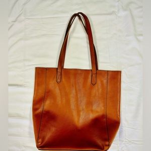 Vegan leather market tote